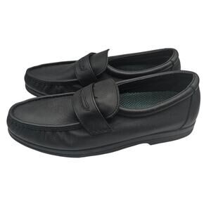 Weyenberg Mens Sz 9.5 Classic Penny Loafer Slip On Dress Shoes Black